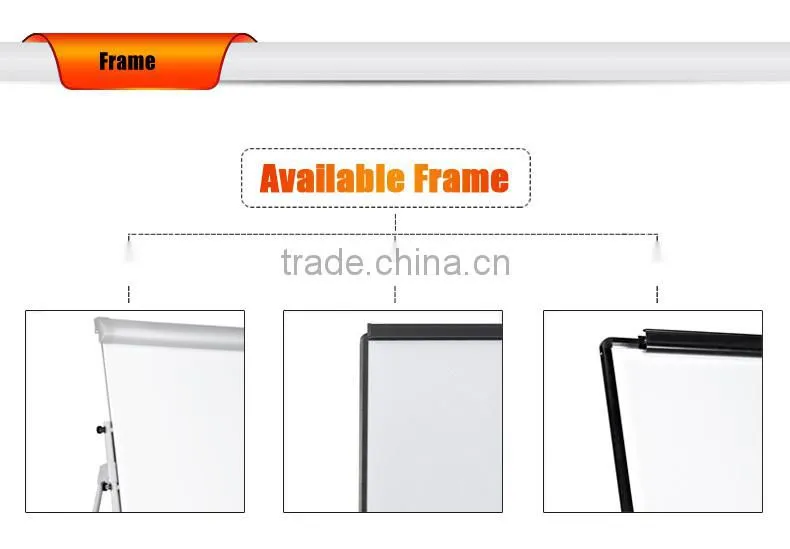 china interactive whiteboard flip board easel stand with magnetic whiteboard roll