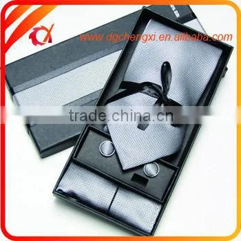Brown Cheap Silk /Polyester Ties set/christmas presents