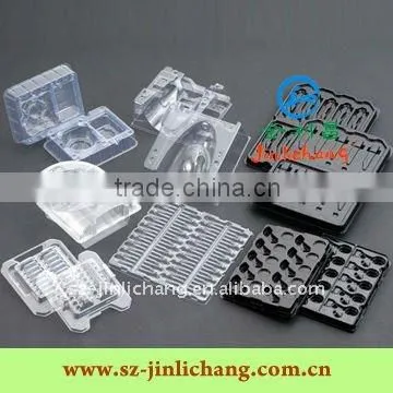 Transparent blister tray for cosmetics