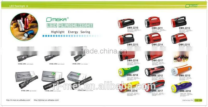 New design fashion 3 led torch