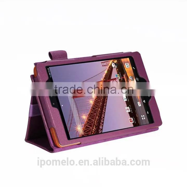 Waterproof tablet protective leather cover case For Sharp AQUOS PAD SH-08E