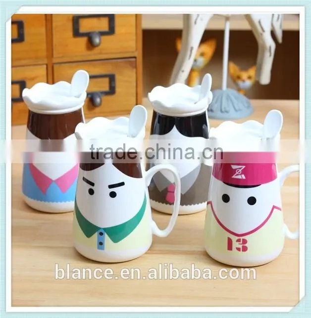 ceramic creative crown mug with crown design mug for decoration