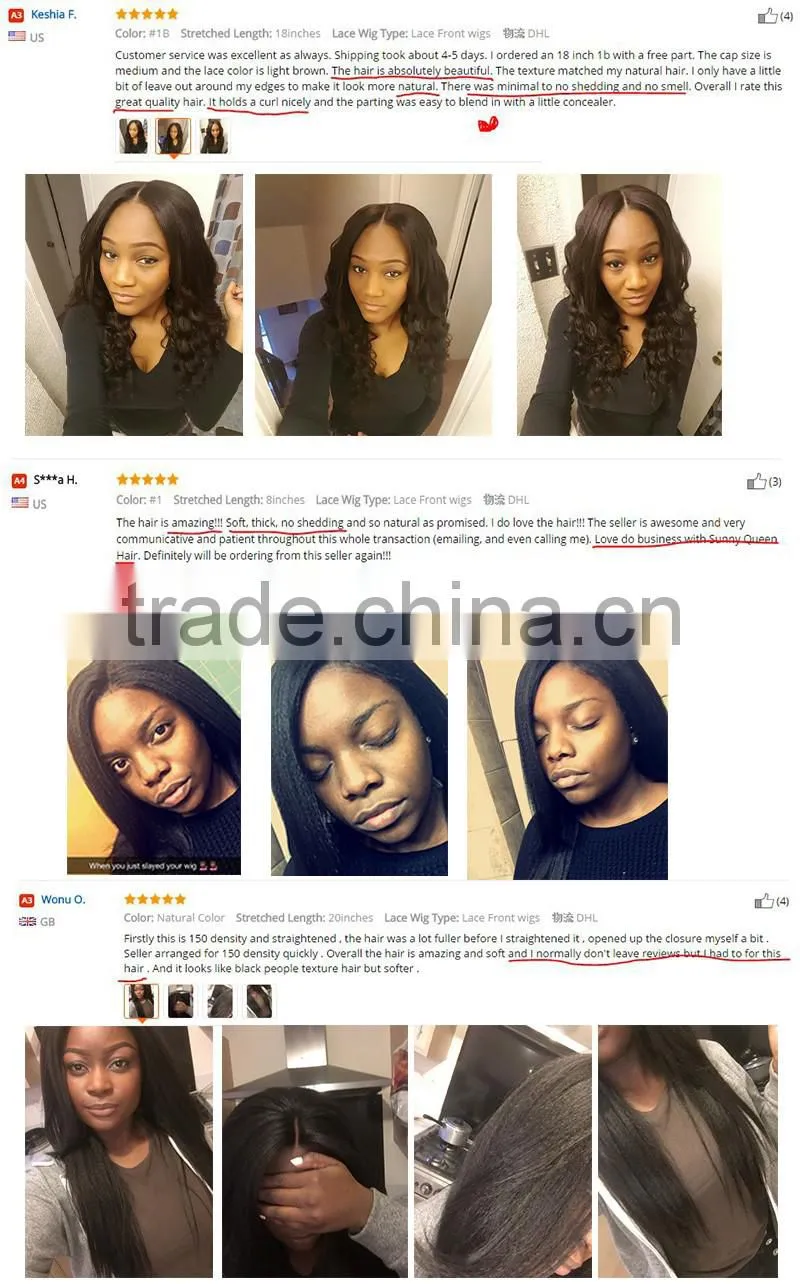 Natural Looking Virgin brazilian hair lace front wig 100% human hair full lace wig with baby hair