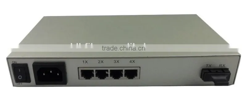 Alibaba Gigabit Ethernet 10/100M fiber optic media converter,2-port ethernet switch with cheap price
