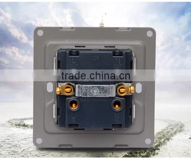 Wall mount water heater electrical power 20A switch socket outlet
