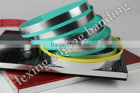 Silver + RED ,Bicolor PVC edging Edge Banding for furniture