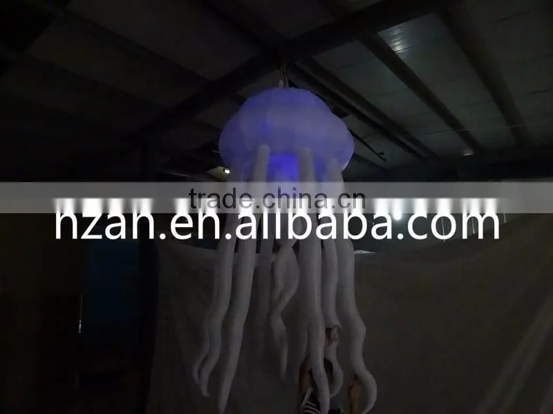 LED Hanging Inflatable Jellyfish Balloon for Party Decoration