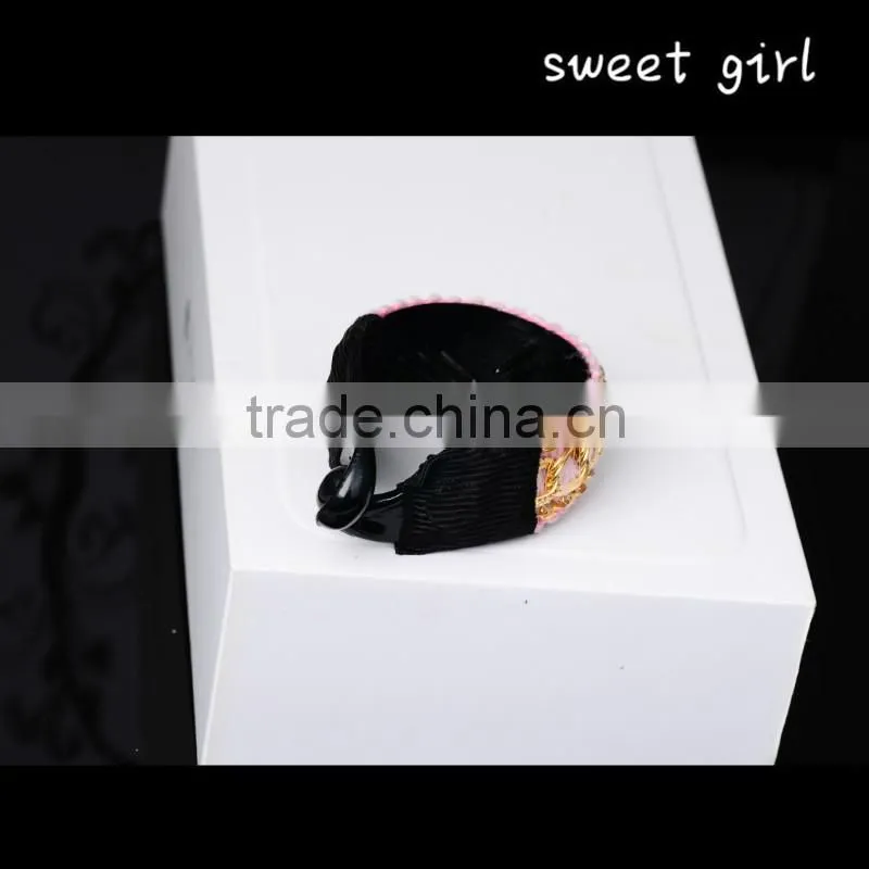 Colorful Satin Ribbon Headbands, Metal headbands, Girl headbands -f56