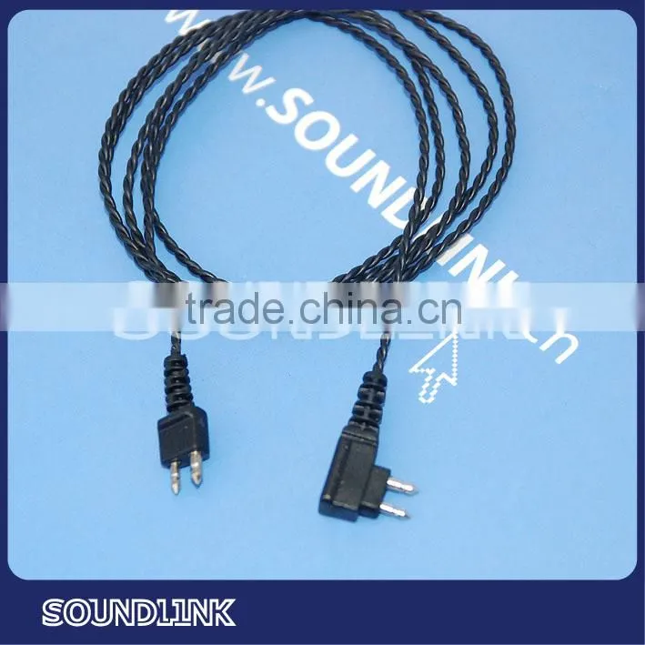 Hearing aid accessories standard beige 3 pin hearing aid cord