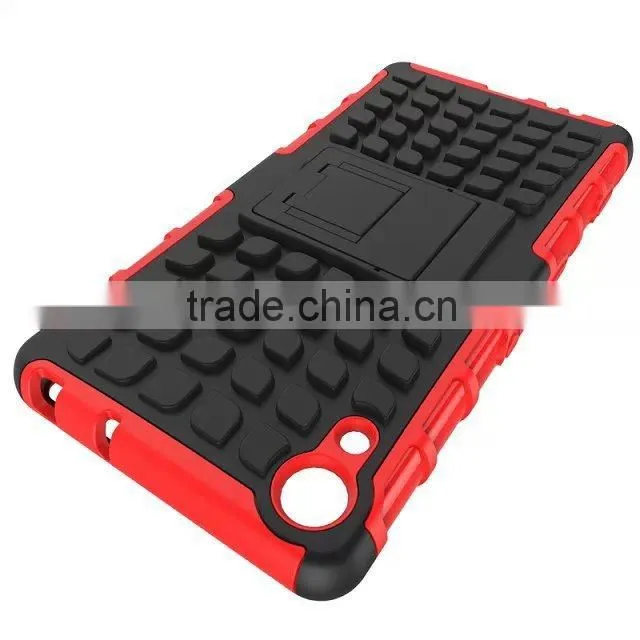 Hybrid 2 in 1 Kickstand Armor case for Sony Z4