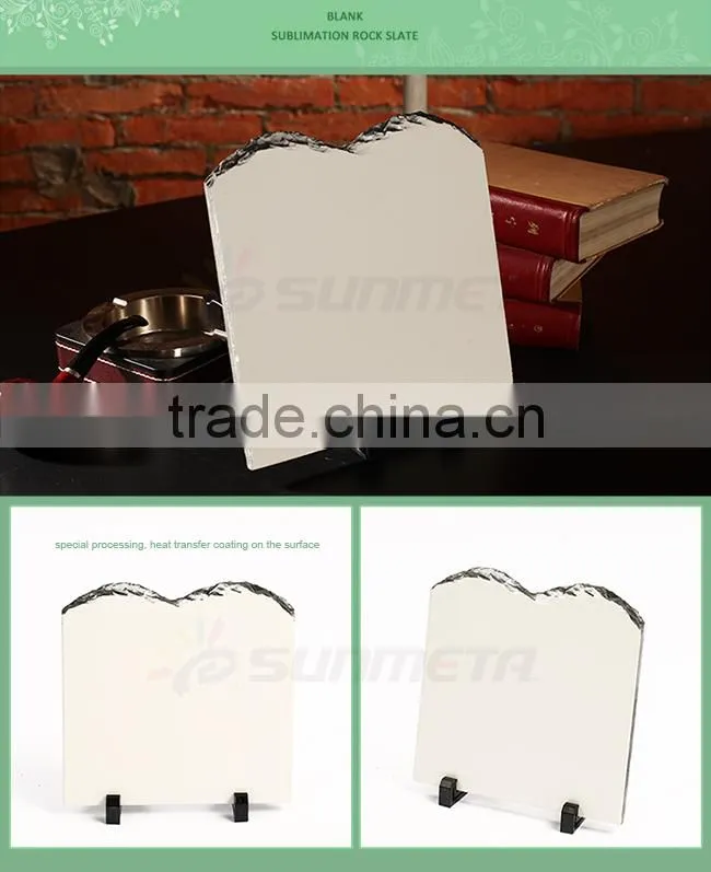 Sunmeta factory directly hot sale blank sublimation 3D decoration rock photo, slate