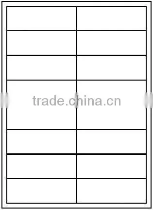 Self Adhesive White Address Label 99 x 34 mm (with margin)