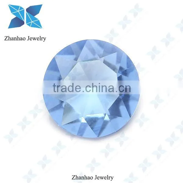 Blue glass synthetic gemstones