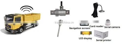 Vehicle load weighing sensor on Board Truck Scales