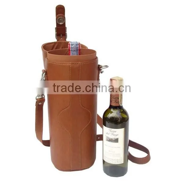 Piel Leather Single Deluxe Wine Carrier