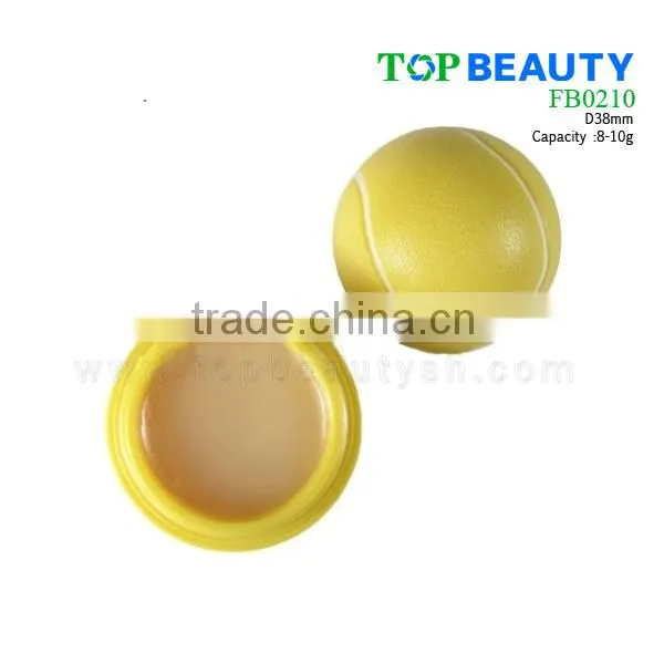 FB0210-2 Fashion Cute Tennis Lip Balm Ball Container
