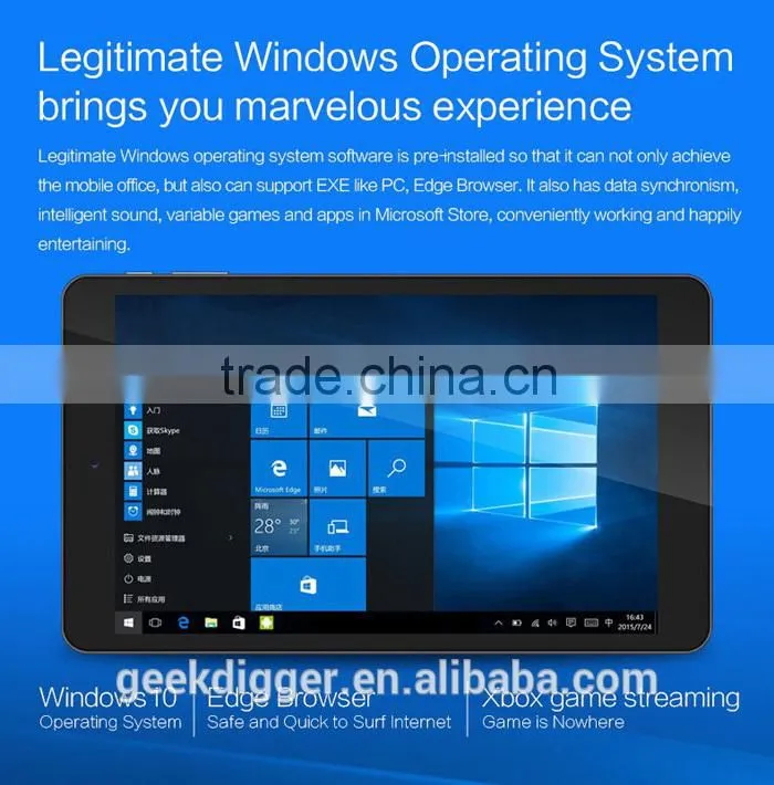 Chuwi Vi8 Plus Tablet PC Type-C Win 10 IPS Screen 2GB+32GB Bluetooth 4.0