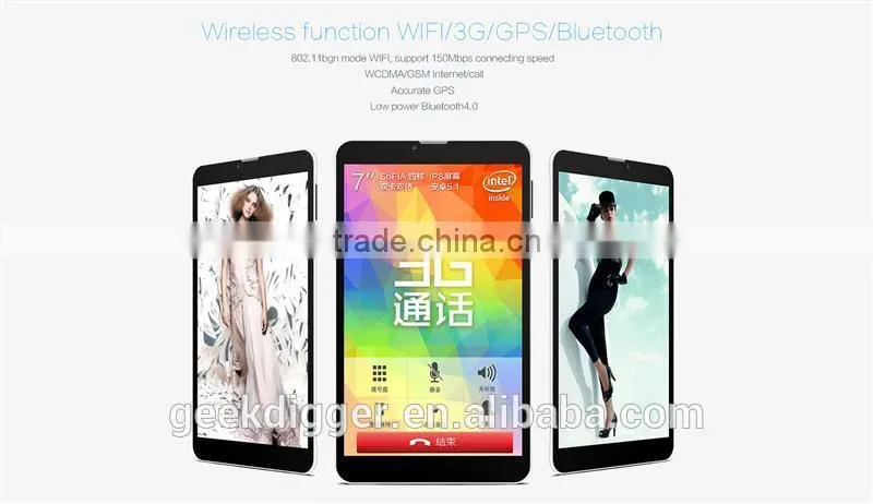 Teclast X70 R 3G Phablet WCDMA inch IPS Retina Screen 64bit Quad Core 1G+8G Cameras Bluetooth 4.0 GPS