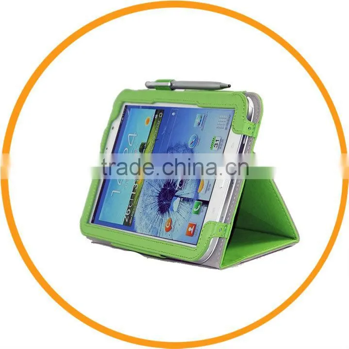 PU Leather Cover for Samsung Galaxy Note 8.0 N5100 with Stylus Holder Hand Strap Green from Dailyetech