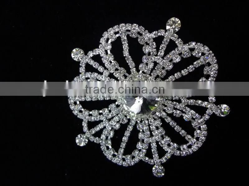Garment decoration love motif rhinestone lace