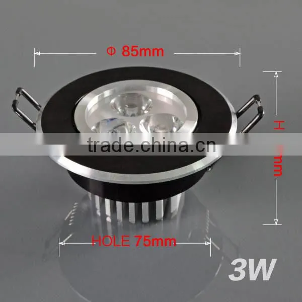 Factory 3W Led Celling Down light with CE ROHS