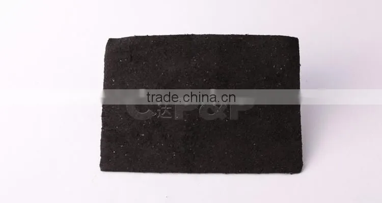Black crepe paper design leather patch labels with custom embossed logo