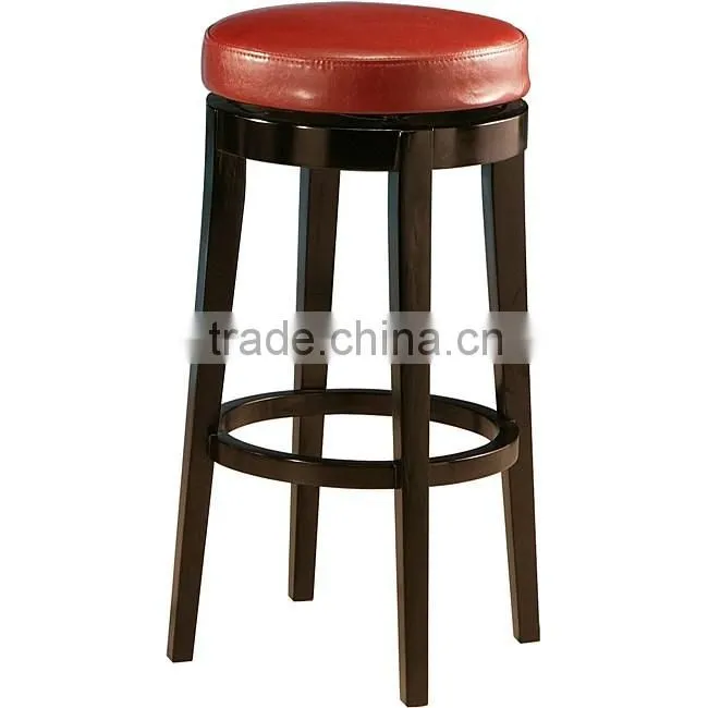 Fctory price swivel bar stool bar chair with upholstered seat