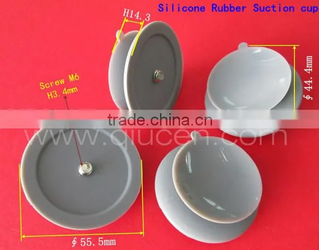 45 55 mm strong power double sided silicone rubber suction cups suction cup producer