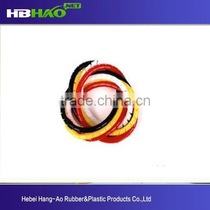 FATO PE Plastic White Black Spiral Wrapping Bands with Clamp
