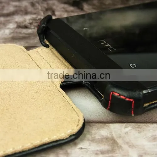 leather case for HTC one cell phone case