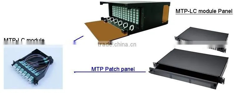 High quality China made 12 core MTP male-LC OM3 0.9mm fiber optic patch cord