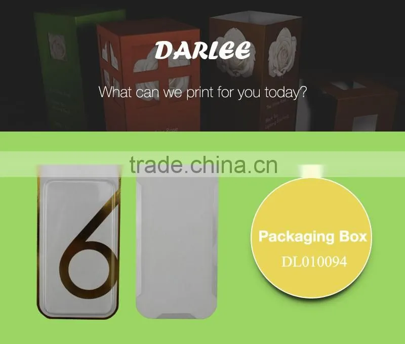 Spot uv pvc window recyclable custom logo iphone case packaging