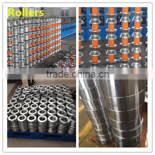 Metal roofing sheet double layer roll forming machine