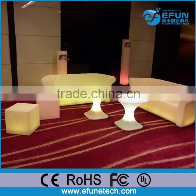 remote control rechargeable illuminated rgb color changing plastic led light indoor disco sofa