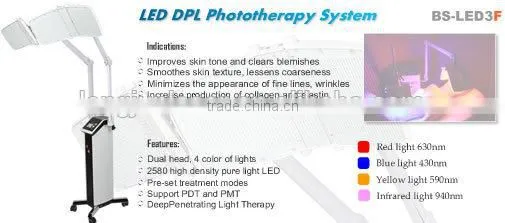 Colorful LED Phototherapy Light Therapy Facial Skin Spa Equipment