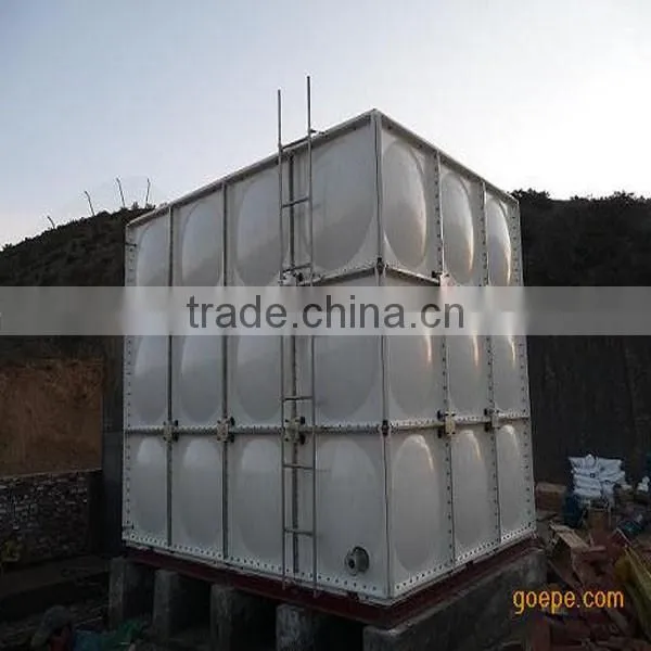 Top quality 10000 liter GRP water storage tank/fiberglass plastic water tank and SMC modular water tank