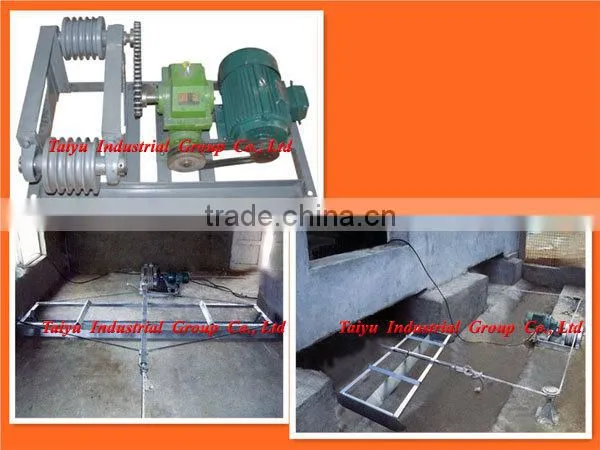 TAIYU save labor cost and easy clean poultry manure cleaning scraper