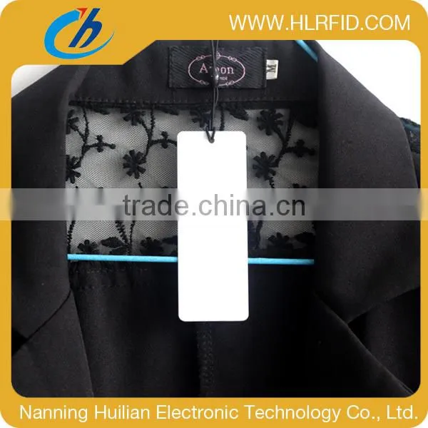 wholesale rfid uhf Alien Higgs 3 personalized garment rfid pvc Hang Tag for Clothing management