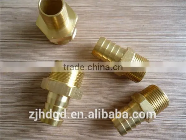 thread connection with sleeve for rubber hose male / thread connection/ brass connector ,high quality brass fitting