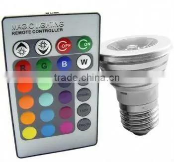 Magic Lighting LED Light Bulb And Remote With 16 Different Colors And 5 Modes