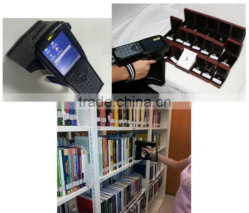 15m uhf reading range and 40cm HF reading range handheld reader with software