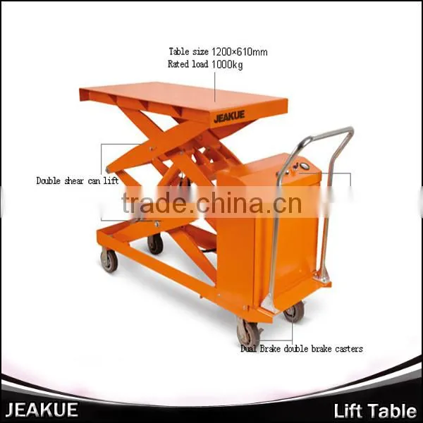 300-1000kg High Quality Hydraulic Double Scissor Electric Lift Table