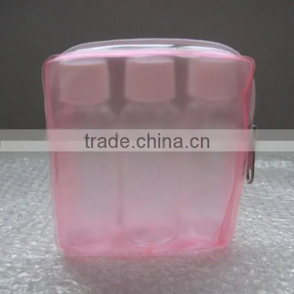 2014 best sell plastic travel bottle set for cosmetic