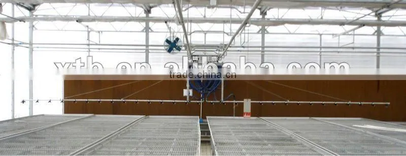 irrigation system for multispan greenhouse