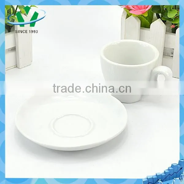 White high quality wholesale tea cups and saucers