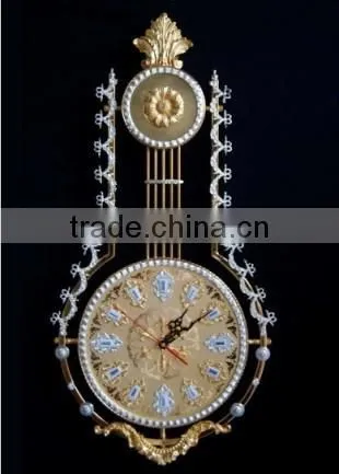Amazing Flower Decorative Wall Clock, Copper Cast Wall Clock, French Elegant Design Wall Clock