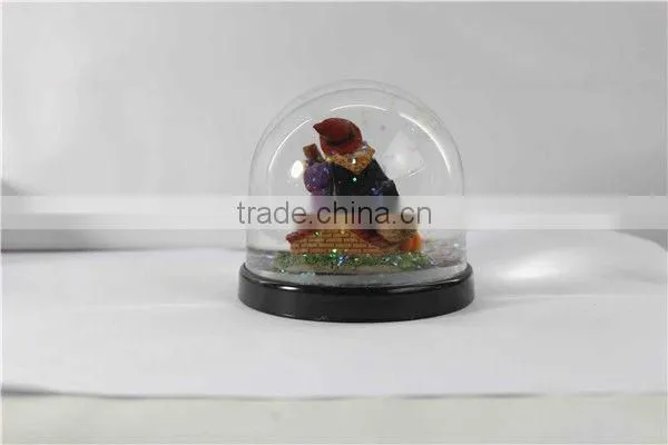 Plastic custom halloween snow globe
