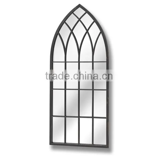 Gothic Antirust Wrought Iron Decorative Mirror Wall Mirror