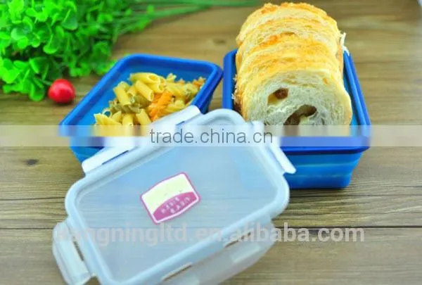 collapsible lunch box, lunch container, bpa free lunch box OEM ODM