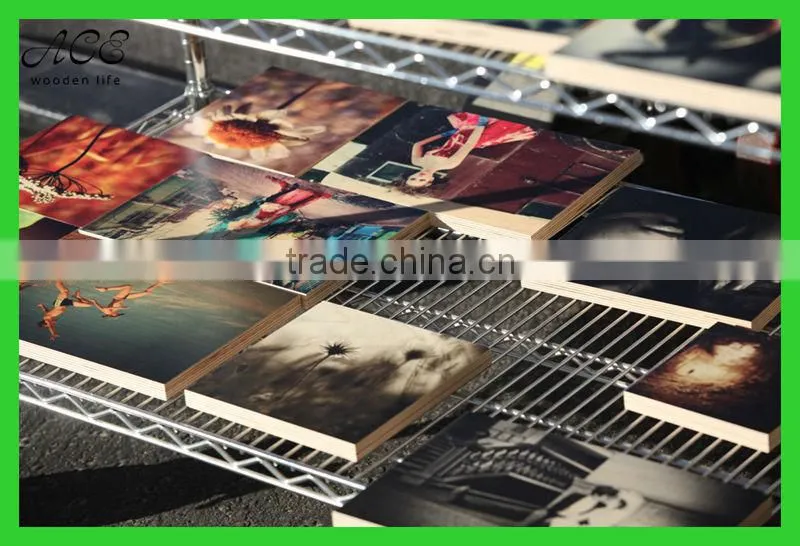 Photo prints on wood/UV printing on wood